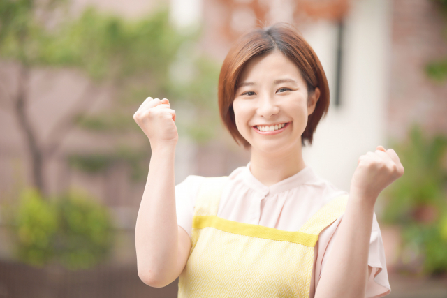 笑顔の介護スタッフ